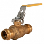 2" Lead Free Brass Ball Valve, Locking Handle100-208G-LH