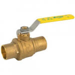 2" Lead Free Brass Ball Valve, Solder Connection