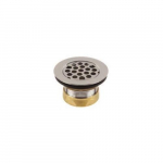 BS-316 Chrome Plated Brass Bar Sink Strainer, Brushed Stainless Finish_noscript