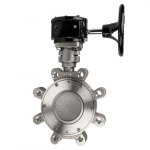 Butterfly Valve, SS, RPTFE, Gear Operator, 10"600-10H1SSRG