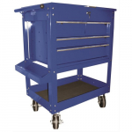 4 Drawer Blue Tool Cart