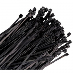 4in Black Nylon Wire Tie, 18 lb Tensile_noscript