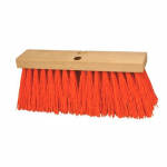 24" Heavy-Duty Orange Sweeping Broom