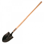 Round Point Shovel with 48" Wood Handle