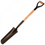 Round Blade Drain Spade with 31" "D" Handle