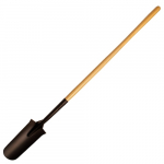 Round Blade Drain Spade with 48" Wood Handle_noscript