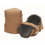 1/2" Thick Felt Leather Knee Pads, Pair
