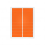 Autoclave-Resistant Laser Label 3.5" x 1", Orange