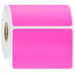 3" x 2" Permanent Solvent-Resistant Pink Labels