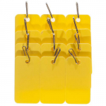 Cryogenic Tag for Metal Rack, 2.13" x 1.18", Yellow_noscript