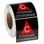 "CYTOTOXIC" Warning Label 4" x 4"_noscript