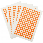 800 Cryogenic Dots, 0.28", Orange