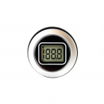 Round Hole Fitting LCD Voltmeter