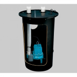 4/10 HP, 115V Simplex Package with Roll-Top Molded Polyethylene Basin