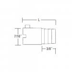 Bayonet Adapter 2-1/2" Length_noscript