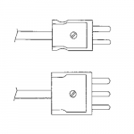 Miniature Size Single Plugs (Male), Type J_noscript