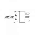 (3-Wire) Standard Size Single Male Plug