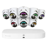 NVR System w/ 8 x White Dome Cameras_noscript