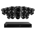 NVR System w/ 12 x Black Dome Cameras_noscript