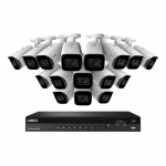 16-Channel NVR System with 16 White IP Cameras_noscript