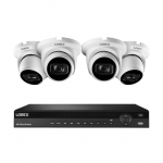 16-Channel NVR System with 4 White Dome Cameras_noscript
