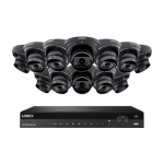 16-Channel NVR System, 12 Dome Camera, Black_noscript