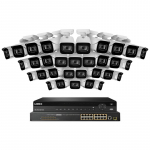 32-Channel NVR System with 32 White 4K IP Cameras_noscript