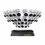 32-Channel NVR System with 32 White Dome Cameras_noscript