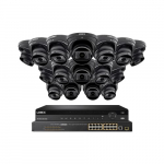 32-Channel NVR System, 16 Dome Camera, Black_noscript