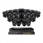 32-Channel NVR System, 20 Dome Camera, Black_noscript