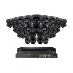 32-Channel NVR System, 32 Dome Camera, Black_noscript