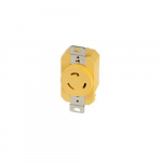 20A 125V 2P 3W Locking Receptacle, Corrosion Resistant