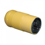 50A 125/250V Male Plug, Locking, Yellow