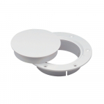 Snap-In Deck Plate, 4" White