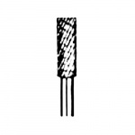 1-1/2" Carbide Rotary Bur Cylinder, 1/2" Length_noscript
