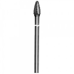 1/4" Solid Carbide Rotary Bur with Steel Shanks
