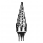 5/8" Carbide Rotary Bur Cone, 1" Length