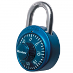 1-7/8" Dial Padlock with Aluminum Cover, Blue