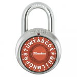 1-7/8" Padlock with Orange  Colored Dial_noscript