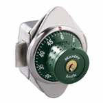 1652-Series Built-In Combination Lock with Metal Dial Green