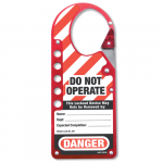 No. 427 Labeled Snap-on Lockout Hasp, Red_noscript