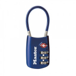 4688D 1-3/16" Lock with Flexible Shackle, Blue_noscript