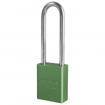 No. A1107 Green Anodized Aluminum Safety Padlock