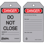 "Danger Do Not Close" Safety Tag_noscript
