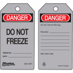 "Danger Do Not Freeze" Safety Tag_noscript