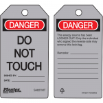 "Danger Do Not Touch" Safety Tag