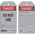 "Danger Do Not Use" - Metal Detectable Safety Tag_noscript