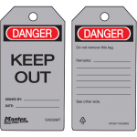 "Danger Keep Out" - Metal Detectable Safety Tag_noscript