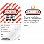 "Danger Do Not Operate" English Photo ID Safety Tag