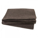 Wool Blanket, 100% Wool, Dark Gray, 54" x 90"